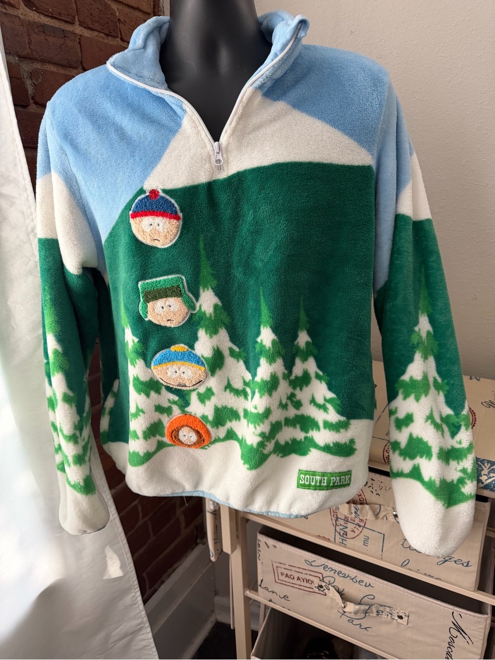 South Park Men's or Women’s Fleece Quarter-Zip Pullover
